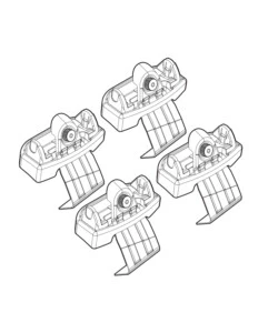 KIT ATTACCHI PER BARRE AUTO PORTATUTTO AUDI A1 5P 12> 3P 10>  N21121