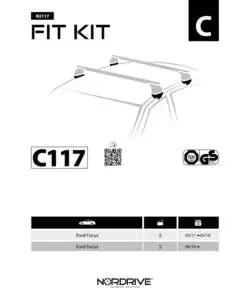 KIT ATTACCHI PER BARRE AUTO PORTATUTTO FORD FOCUS 5P 03/11>  N21117
