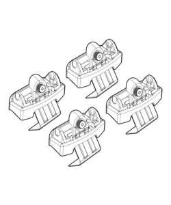 KIT ATTACCHI PER BARRE AUTO PORTATUTTO RENAULT CLIO 5P 11/12>  N21116