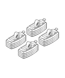 KIT ATTACCHI PER BARRE AUTO PORTATUTTO FIAT CROMA (NO RAILING) 05/05>  N21053