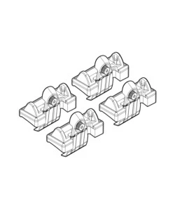 KIT ATTACCHI PER BARRE AUTO PORTATUTTO PEUGEOT 1007 (NO RAILING) 05/05>05/10  N21052