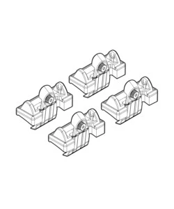 KIT ATTACCHI PER BARRE AUTO PORTATUTTO SEAT ALTEA 4D 04/04>, TOLEDO 01/05>08  N21045
