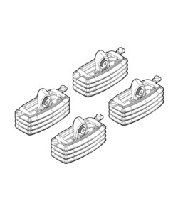 KIT ATTACCHI PER BARRE AUTO PORTATUTTO SEAT LEON 3/5D 3/00>8/05, TOLEDO 3/5D  N21031