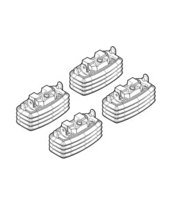 KIT ATTACCHI PER BARRE AUTO PORTATUTTO OPEL ASTRA H 3/5 PORTE 4/04>10/09, AS  N21030