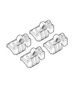 KIT ATTACCHI PER BARRE AUTO PORTATUTTO OPEL MERIVA 5D 4/03>4/10  N21026