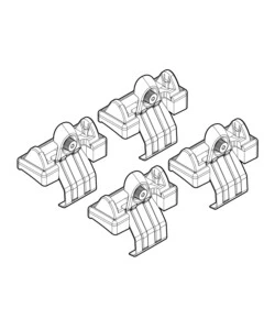 KIT ATTACCHI PER BARRE AUTO PORTATUTTO BMW S5 BERLINA 7/03>12/09  N21025