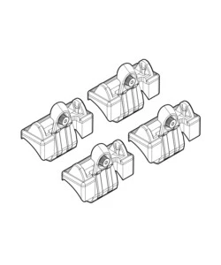 KIT ATTACCHI PER BARRE AUTO PORTATUTTO VW POLO 11/02>8/09  N21024