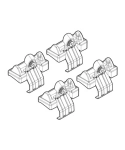 KIT ATTACCHI PER BARRE AUTO PORTATUTTO HONDA HR-V 3/5D 01/99>12/05  N21014