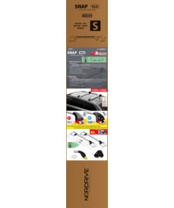 COPPIA BARRE PORTATUTTO SNAP ALU TELESCOPICHE IN ALLUMINIO - S - 80÷111 CM  N15015