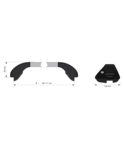 COPPIA BARRE PORTATUTTO SNAP ALU TELESCOPICHE IN ALLUMINIO - S - 80÷111 CM  N15015