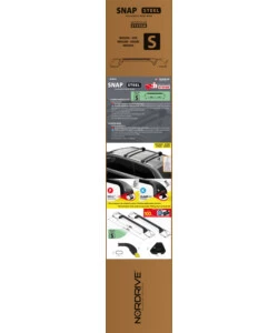 COPPIA BARRE PORTATUTTO SNAP STEEL TELESCOPICHE IN ACCIAIO - S - 80÷111 CM  N15014