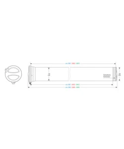 PORTATUTTO PER AUTO T400 KARGO-TUBE, 3 STAFFE - 405 CM  N11052
