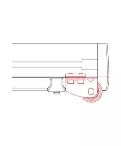 RULLO POSTERIORE PER CESTE KARGO RACK SYSTEM - R115 - 115 CM  N10231