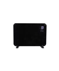 PANNELLO RISCALDANTE DA APPOGGIO "LEO" IN VETRO NERO - 1000 W