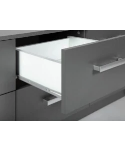 CASSETTIERA GRIGIA CON 6 CASSETTI, 121,8X40X50,8 CM