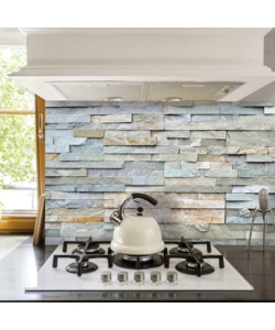 PARASCHIZZI ADESIVO IN PVC PIETRE GRIGIE, 260X60 CM