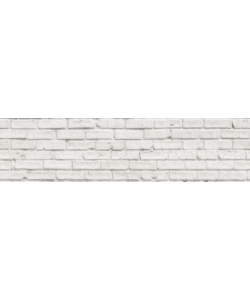 PARASCHIZZI ADESIVO IN PVC MATTONI BIANCHI, 260X60 CM