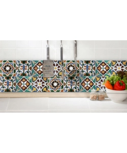 BORDO PARASCHIZZI IN ALLUMINIO AZULEJOS VERDI 2 PEZZI, 24X48 CM