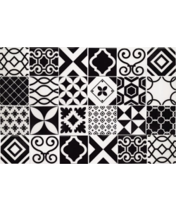 PARASCHIZZI IN ALLUMINIO AZULEJOS B&W, 48X72 CM
