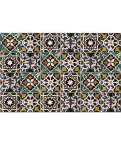 PARASCHIZZI IN ALLUMINIO AZULEJOS VERDI, 48X72 CM