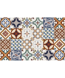 PARASCHIZZI IN ALLUMINIO AZULEJOS ROSSE, 48X72 CM