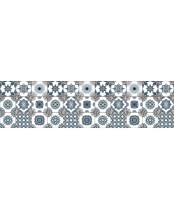 RUNNER IN VINILE SUMMER TILES, 50X180 CM