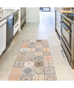 RUNNER IN VINILE "PERSIAN TILES", 50X180 CM