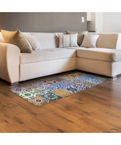 RUNNER IN VINILE SPRING TILE CARPET, 50X180 CM