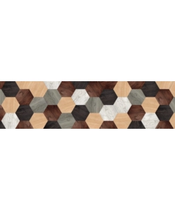 RUNNER IN VINILE MIXED WOOD, 50X180 CM