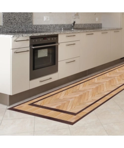 RUNNER IN VINILE OLD STYLE PARQUET, 50X240 CM
