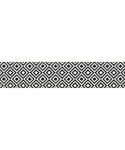 RUNNER IN VINILE BLACK & WHITE, 50X240 CM
