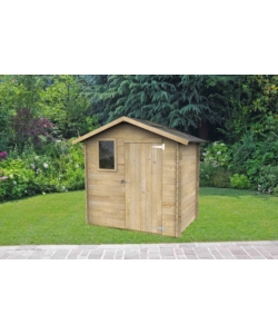 CASETTA IN LEGNO DA GIARDINO ALCE "LIVIA" IN ABETE 198X130X205 CM