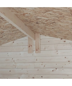CASETTA IN LEGNO DA GIARDINO ALCE "FIAMMA" IN ABETE 178X273X226 CM
