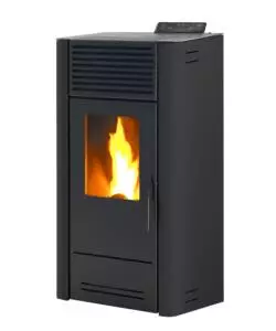 STUFA A PELLET VENTILATA CARIS "DALIA 8" ANTRACITE 7,1 KW