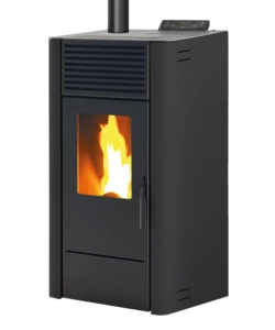 Stufa a pellet ventilata Caris "Dalia" antracite 7,5 kW