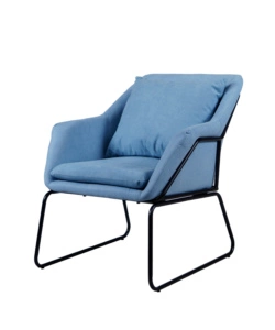 POLTRONA "OSLO" AZZURRA, 68X70X79,5 CM