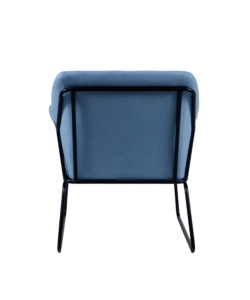 POLTRONA "OSLO" AZZURRA, 68X70X79,5 CM