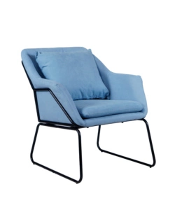 POLTRONA "OSLO" AZZURRA, 68X70X79,5 CM