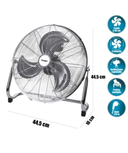 VENTILATORE DA TAVOLO GRIGIO 70 W