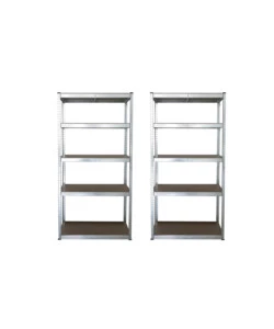 SCAFFALI IN METALLO ZINCATO "JOKER" 4 RIPIANI, 90x40x180 CM PORTATA 175 KG - GRIMA