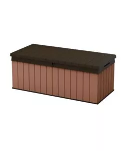 BAULE DA ESTERNO KETER "DARWIN BOX 100G" IN RESINA MARRONE 380 LT 142,9X65,5X54,4 CM