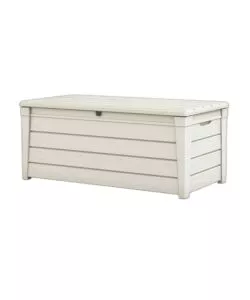 BAULE DA ESTERNO KETER "BRIGHTWOOD POOL BOX" IN RESINA BIANCO 454 LT 145X69,7X60,3 CM