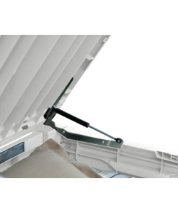 BAULE DA ESTERNO KETER "BRIGHTWOOD POOL BOX" IN RESINA BIANCO 454 LT 145X69,7X60,3 CM