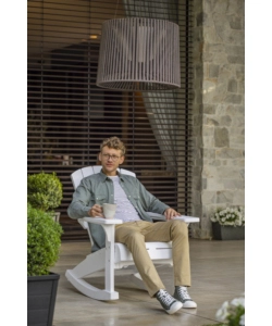 SEDIA DA ESTERNO DONDOLO "ROCKING" COLORE BIANCO, 80,.5X92X100,5 CM - KETER