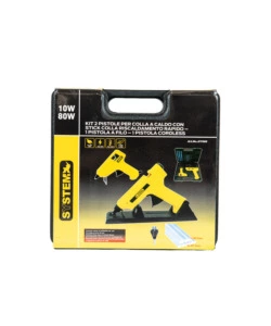 2 PISTOLE COLLA A CALDO 10 E 8 W CON VALIGETTA - SYSTEM+