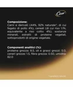 CESAR - UMIDO PER CANI POLLO E RISO 150 GR