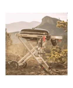 BARBECUE A GAS PORTATILE WEBER "TRAVELER" CON GRIGLIA 63,5X34,3 CM