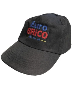 CAPPELLINO CON VISIERA EUROBRICO NERO TAGLIA UNICA