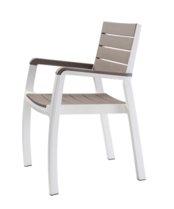 SET 2 SEDIE DA GIARDINO KETER "HARMONY" IN POLIPROPILENE CAPPUCCINO 59X60X86 CM