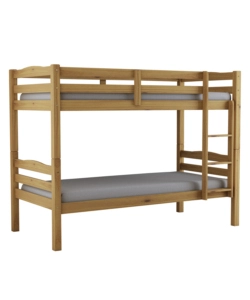 LETTO A CASTELLO "MARSIGLIA" IN PINO MASSELLO MIELE 202X98X150 CM